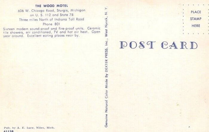 Wood Motel - Old Postcard Shot (newer photo)